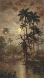 La Noche. Vista Del Arrario Juotea Cerca De Sabanilla by Esteban Chartrand