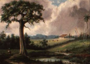Paisaje Con Arco Iris by Esteban Chartrand