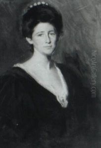 Woman In A Green Velvet Dress by Adelaide Cole Chase