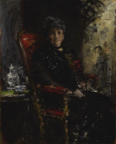 Lady At The Window (portrait Study Of Mme E. H. Bensel) - view 1