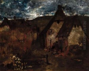 Old Houses Near Rothenburg by William Merritt Chase