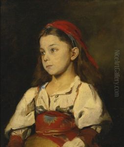 Normannisches Madchen (girl In The National Dress Of Normandy) by William Merritt Chase