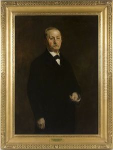 Portrait Of Mr. William Whiteright, Jr. by William Merritt Chase