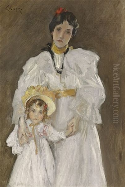 Portrait Of Mother And Child (sketch) - view 1