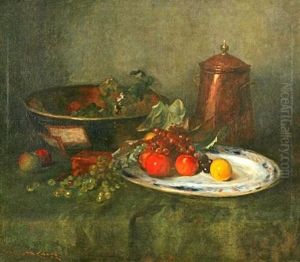 Still Life With Copper Urn by William Merritt Chase