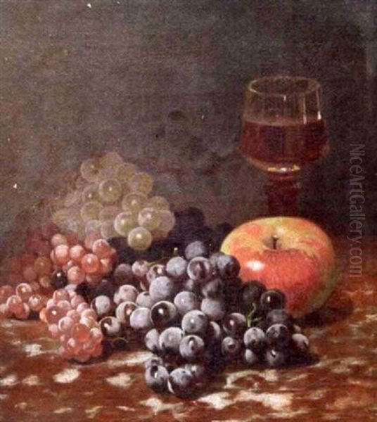 Still Life With Fruit And A Glass Of Wine - view 1