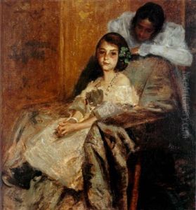 Dorothy And Her Sister by William Merritt Chase