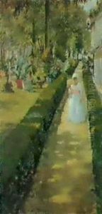 Child On A Garden Path by William Merritt Chase