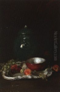 The Little Red Bowl (still Life: The Red Bowl) by William Merritt Chase