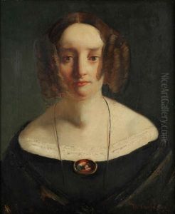 Portrait De Dame by Theodore Chasseriau