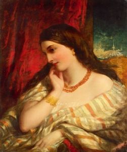Nachdenkliche Odaliske by Theodore Chasseriau