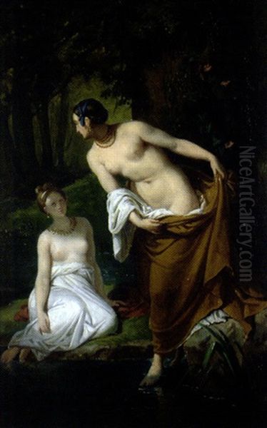Jeunes Femmes Au Bain - view 1