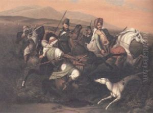 The Boar Hunt by Theodore Chasseriau