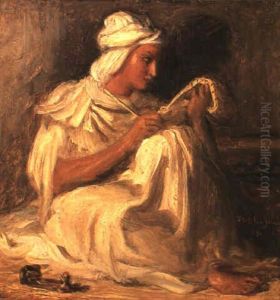 Jeune Taleb Assis by Theodore Chasseriau