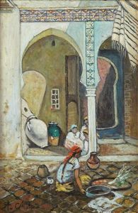 Femmes A L"entree De La Maison
