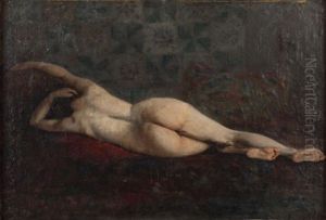Academie Couchee De Dos by Marc Alfred Chataud