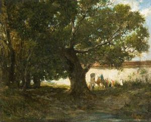 Famille Aux Abords Du Palais