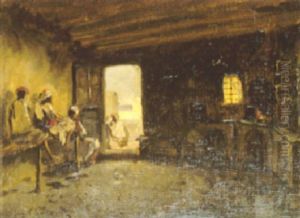 Le Cafe Maure by Marc Alfred Chataud