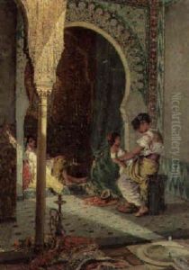 In The Harem by Marc Alfred Chataud