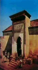 Entree De La Mosquee by Marc Alfred Chataud
