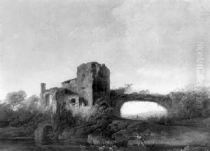 Ruines Antiques Dans Un Paysage Anime De Bergers Ruines Antiques Dans Un Paysage Anime De Bergers