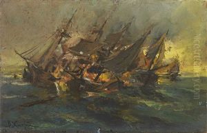 Battle Of Navarino by Vasilios Chatzis