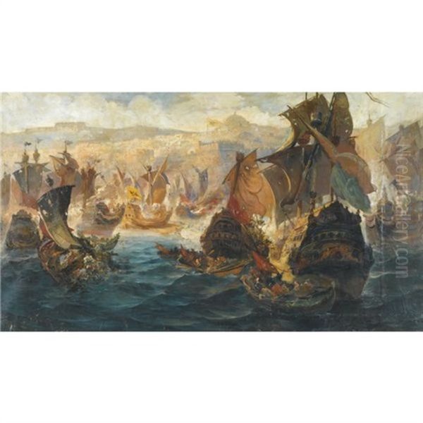 The Crusader Invasion Of Constantinople - view 1