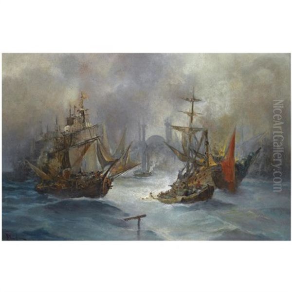 Ships Off The Coast Of Constantinople - view 1