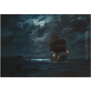 Sailing By Moonlight by Vasilios Chatzis
