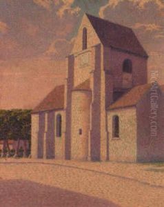 Place De L'eglise by Theophile-Narcisse Chauvel