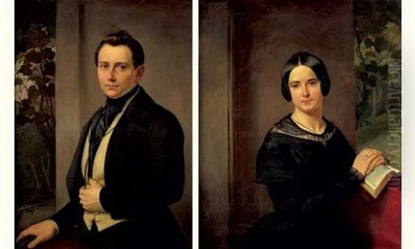 Portrait D'homme (+ Portrait De Femme; Pair) - view 1