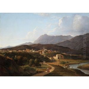 Vue Des Environs De Rome by Pierre Athanase Chauvin