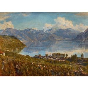 Weinlese Am Genfersee by Alfred Chavannes