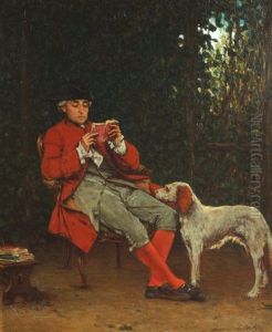 A Gentleman Reading by Victor Joseph Chavet