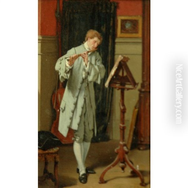 The Flute Player - view 1