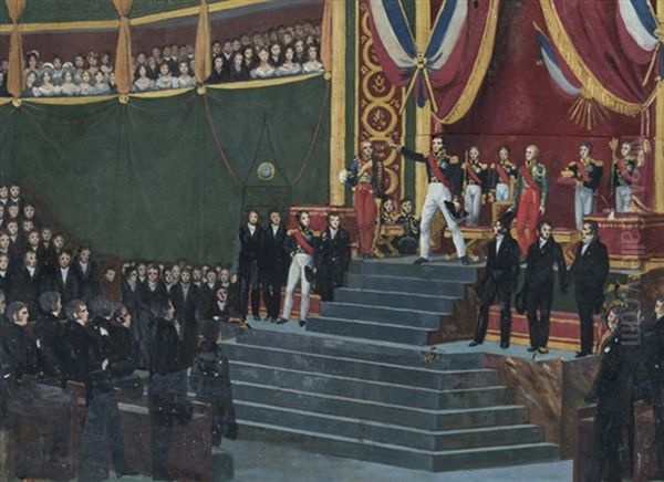 Le Serment De Louis Philippe Devant L'assemblee - view 1