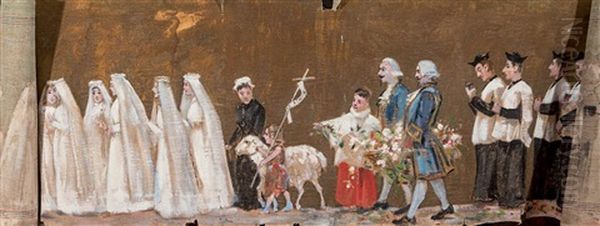 Procesion Del Corpus En El Sur De Francia - view 1