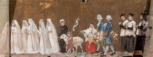Procesion Del Corpus En El Sur De Francia