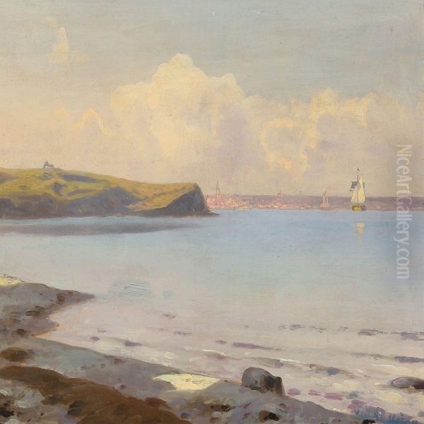 Coastel Scenery, In The Background The City Of Aarhus - view 1
