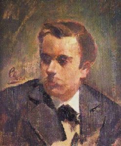 Retrato De Cecilio Pla A Los 20 Anos by Ulpiano Checa y Sanz