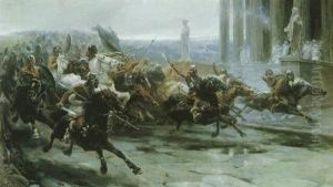 The Charge by Ulpiano Checa y Sanz