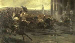 La Invasion De Los B Rbaros by Ulpiano Checa y Sanz
