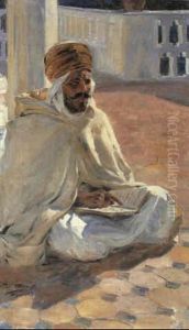 Algerian Man Reading