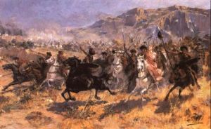 La Carga De Los B Rbaros by Ulpiano Checa y Sanz