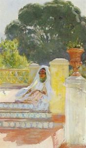 Odalisque by Ulpiano Checa y Sanz