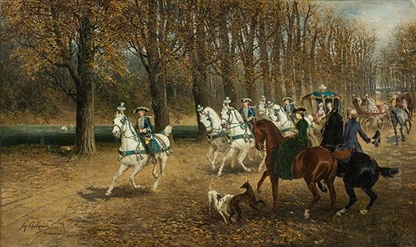 Carriage Ride Of An Elegant Society - view 1