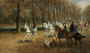 Carriage Ride Of An Elegant Society by Jan van Chelminski