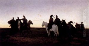 Cossacks On Horseback by Jan van Chelminski