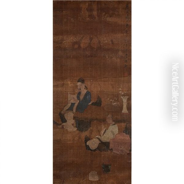 A Chinese Painting Of Scholars - view 1