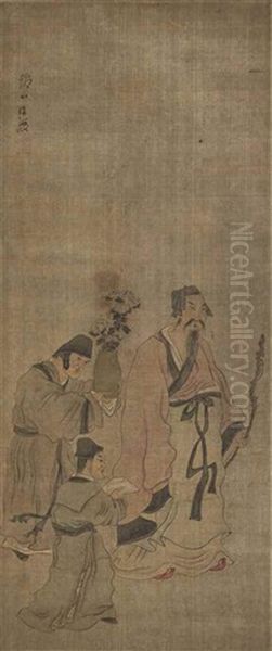 Scholar And Attendants - view 1